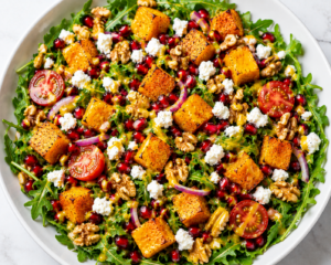 Butternut squash salad with walnuts